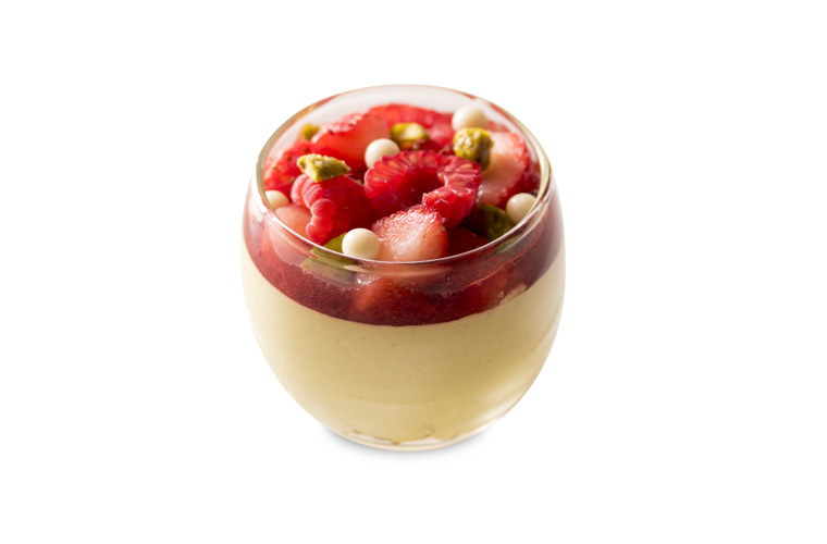 ピスタチオとベリーのムース